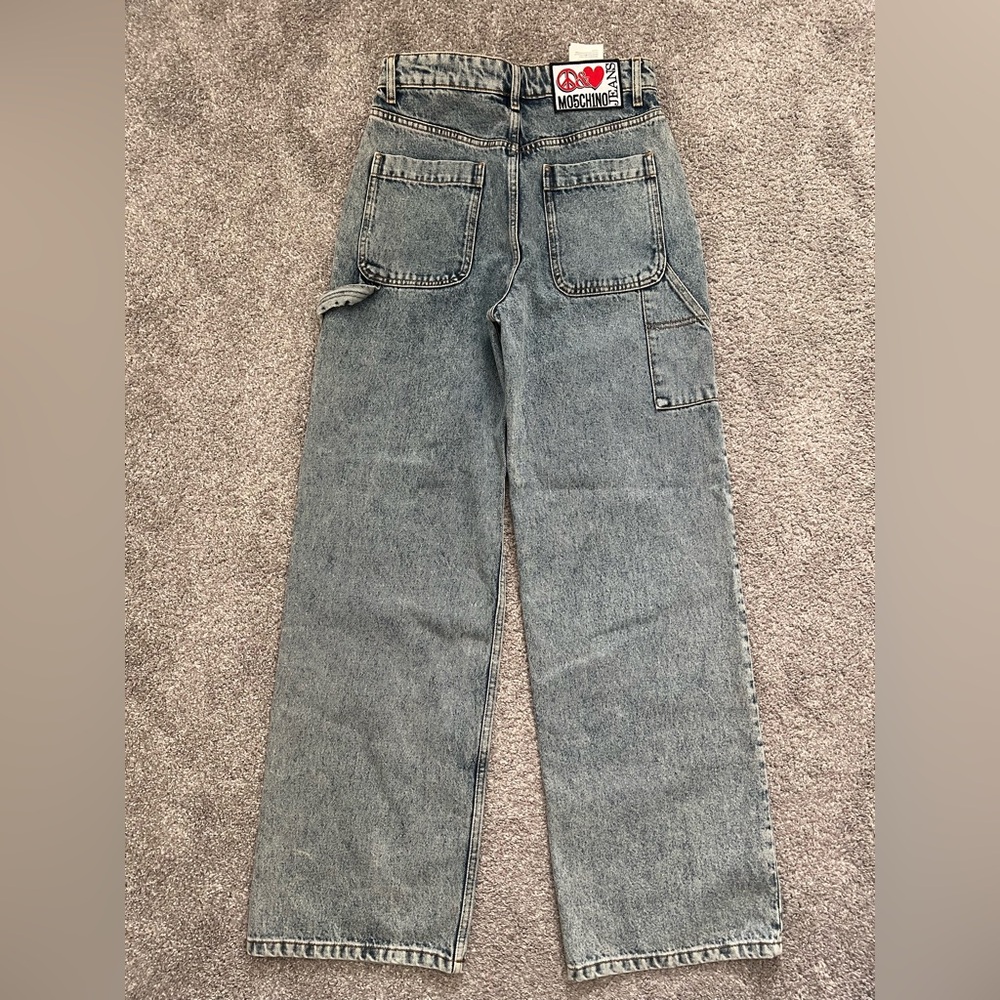 Moschino jeans NWT peace sign and heart - Picture 9 of 9